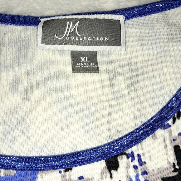 JM Collection Long Sleeve Top SZ XL - Picture 4 of 5